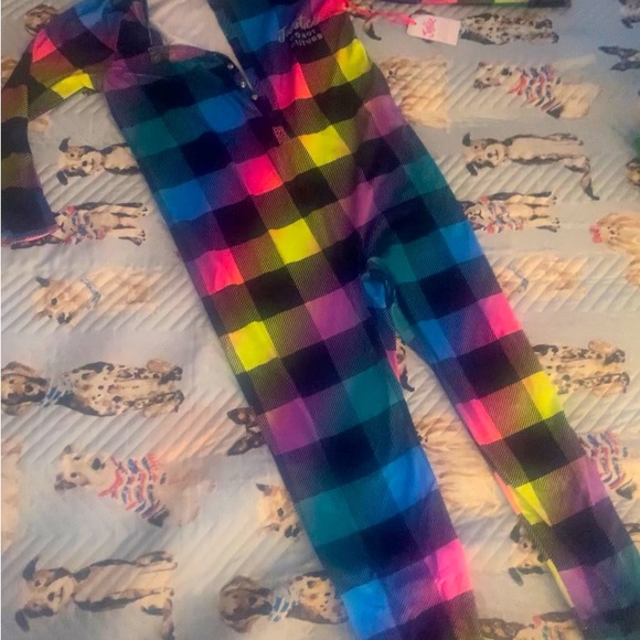 Justice Onesie Plaid Cozy Size 14 , warm and perfect for any time of year - Picture 8 of 15
